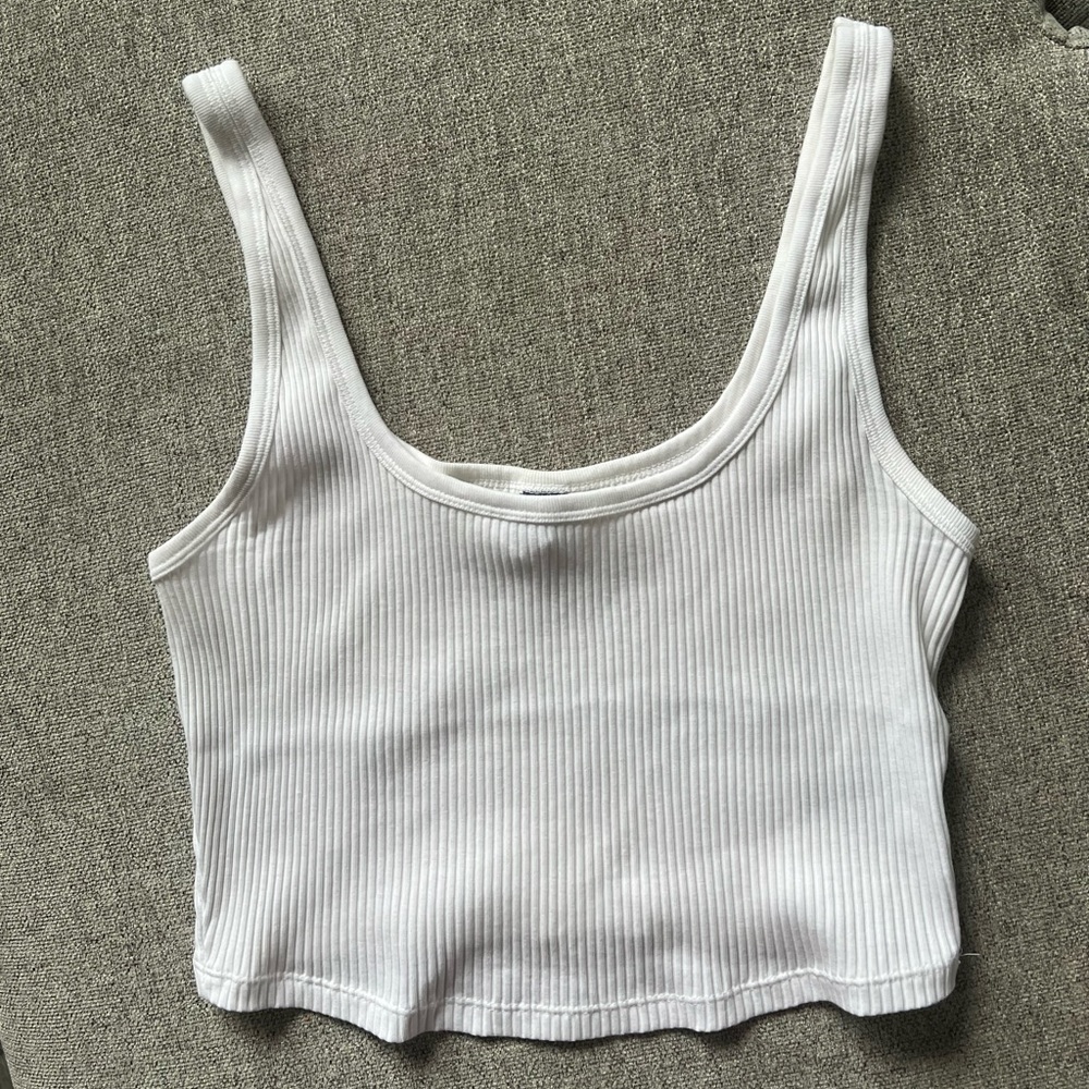 old navy white crop top